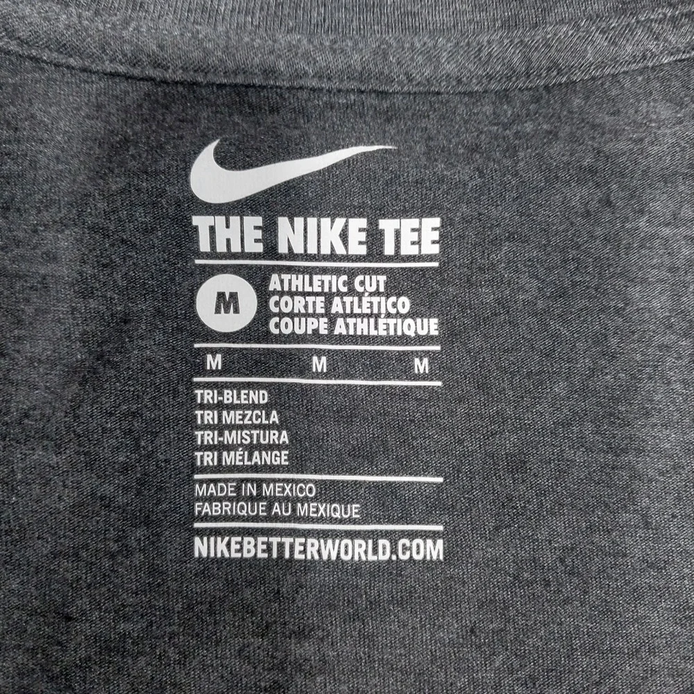 Nike Georgia Bulldogs T-Shirt Womens Graphic Tri-Blend Medium Charcoal Grey